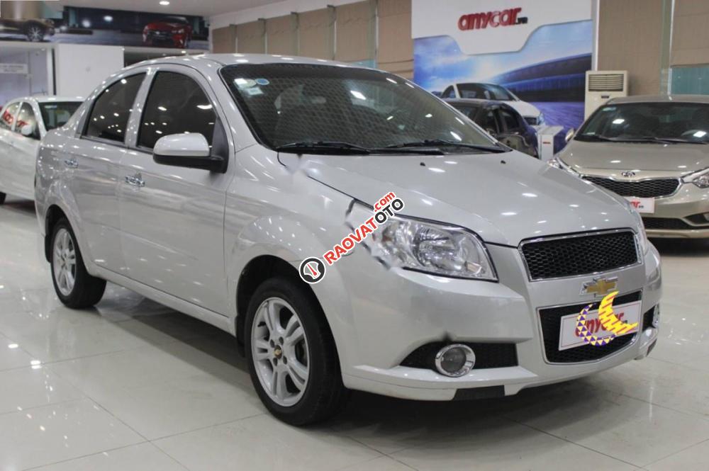 Bán xe Chevrolet Aveo LT 1.5 MT năm 2016, màu bạc -0