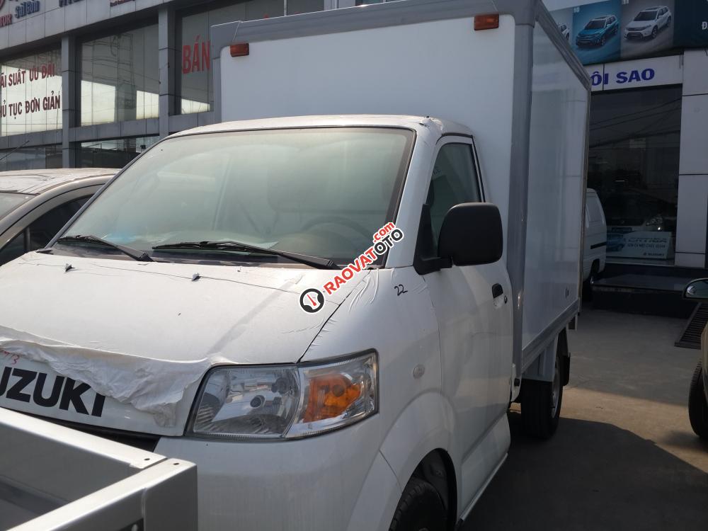 Bán xe Suzuki Carry Pro model 2017, luôn có xe sẵn giao ngay, thùng kín Inox, mui bạt, Composit-4