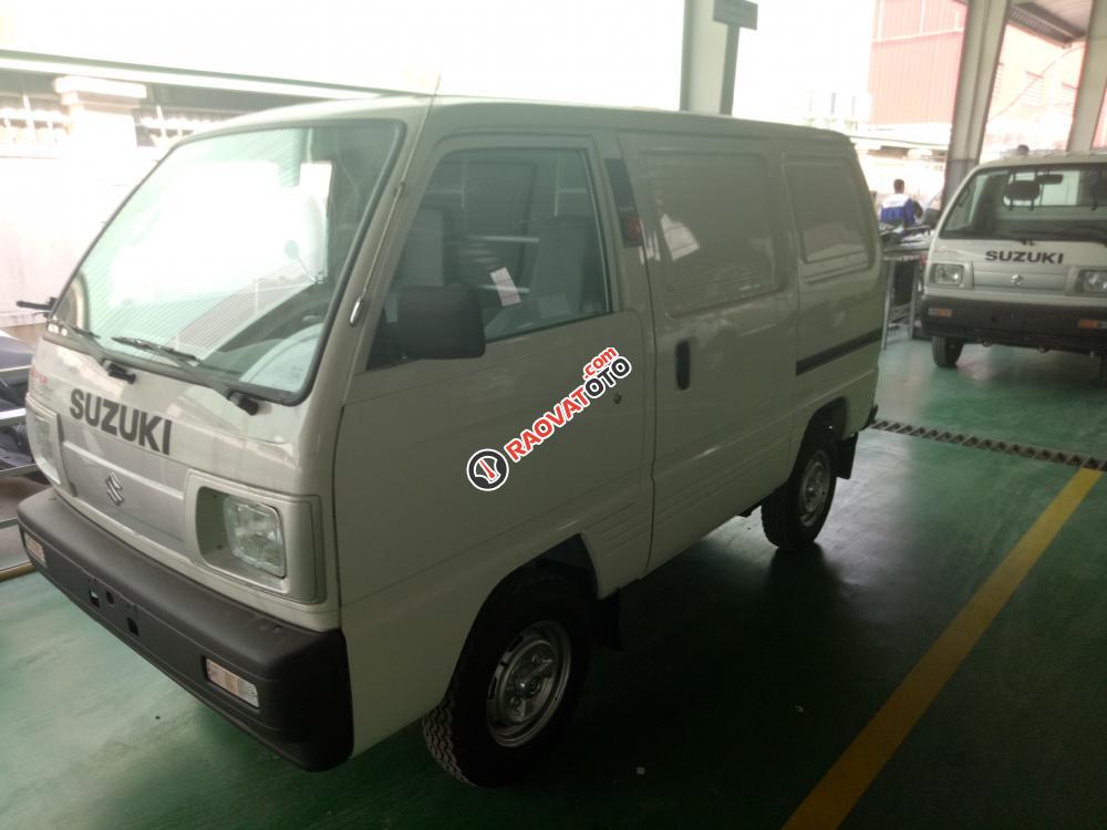 Bán Suzuki Blind Van 2018, màu trắng, KM trước bạ, xe giao ngay - Lh: 0985 547 829-8