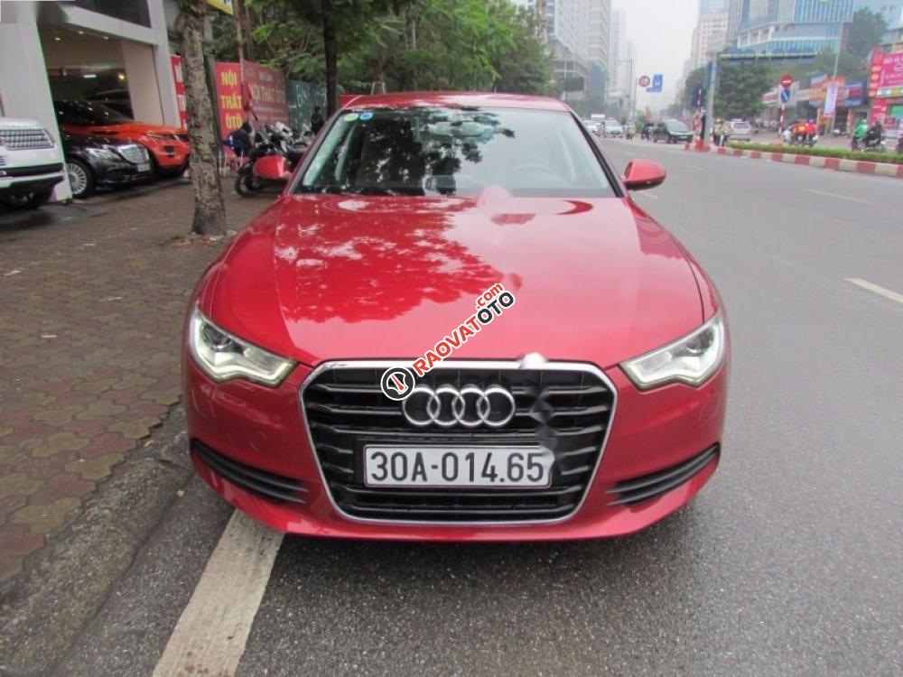 Bán Audi A6 2.0T đời 2013, màu đỏ, nhập khẩu số tự động-1