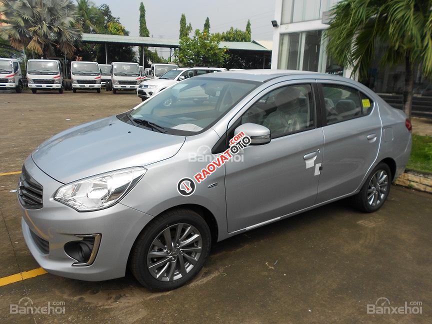 Cần bán xe Mitsubishi Attrage năm 2017, màu bạc, nhập khẩu, 410 triệu. Lh: 0905.91.01.99 Mr. Phú-1