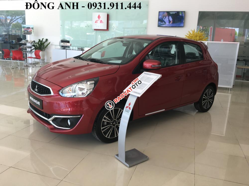 Ô tô Mitsubishi Mirage màu đỏ, xe nhập, khuyến mãi lớn, liên hệ: Đông Anh - 0931.911.444-1