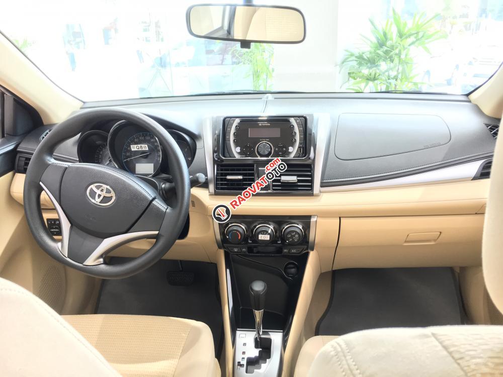 Bán xe Toyota Vios 2017, tặng phí trước bạ 100%, tặng BH, PK, trả trước 130tr giao ngay tại Tây Ninh-0