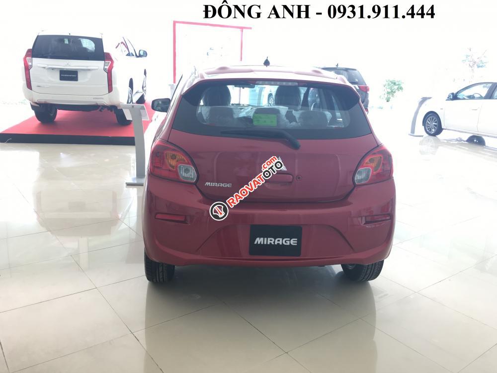 Ô tô Mitsubishi Mirage màu đỏ, xe nhập, khuyến mãi lớn, liên hệ: Đông Anh - 0931.911.444-2