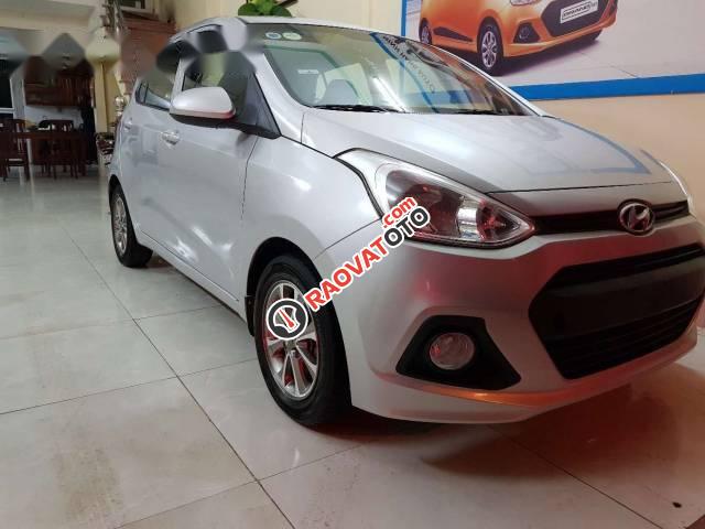 Bán Hyundai Grand i10 MT đời 2014, màu bạc giá cạnh tranh-1