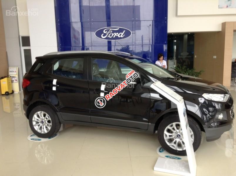 Bán Ford EcoSport Titanium 1.5P AT đời 2017, màu đen-1