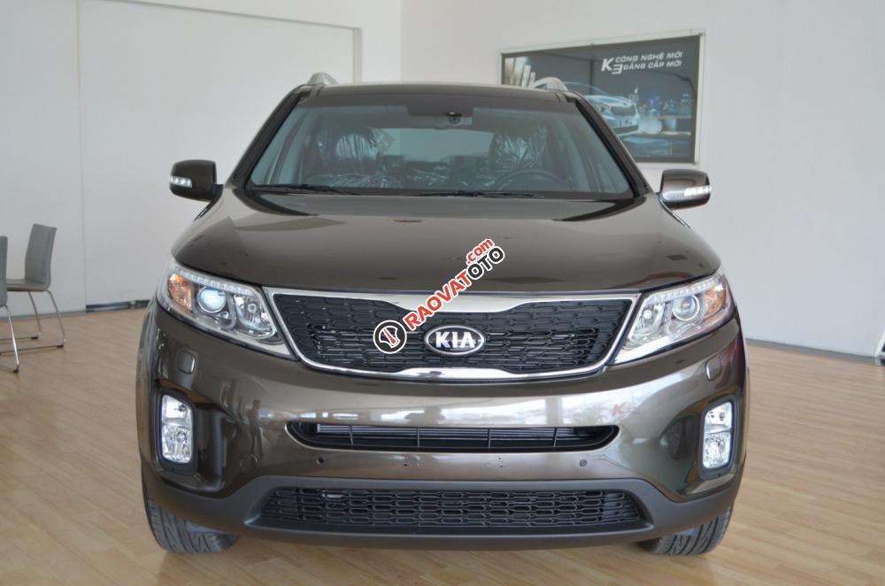 Kia Phú Mỹ Hưng - Bán Kia Sorento cao cấp tháng 12/2017 màu nâu, giá cực hấp dẫn LH: 0934.075.248-1