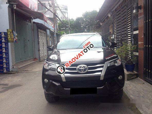 Bán Toyota Fortuner 2.4G 4x2MT đời 2017, màu nâu, xe nhập-0