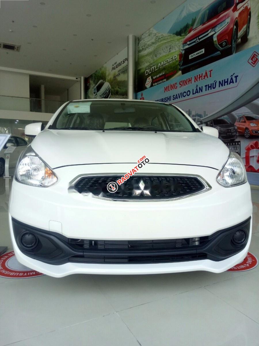 Bán Mitsubishi Mirage 1.2MT đời 2017, màu trắng, nhập khẩu, giá tốt-4