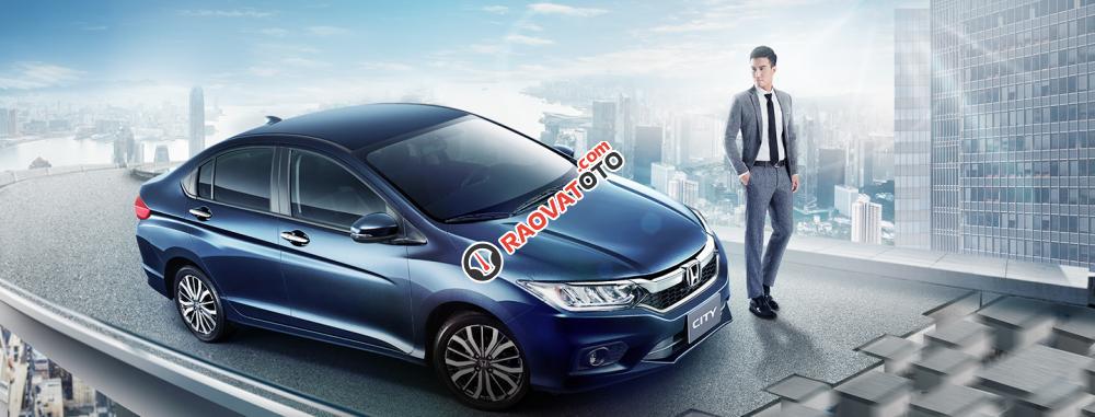 Bán Honda City số tự động vô cấp đời 2017, màu xanh lam tại Honda Ô tô Hà Tĩnh-0