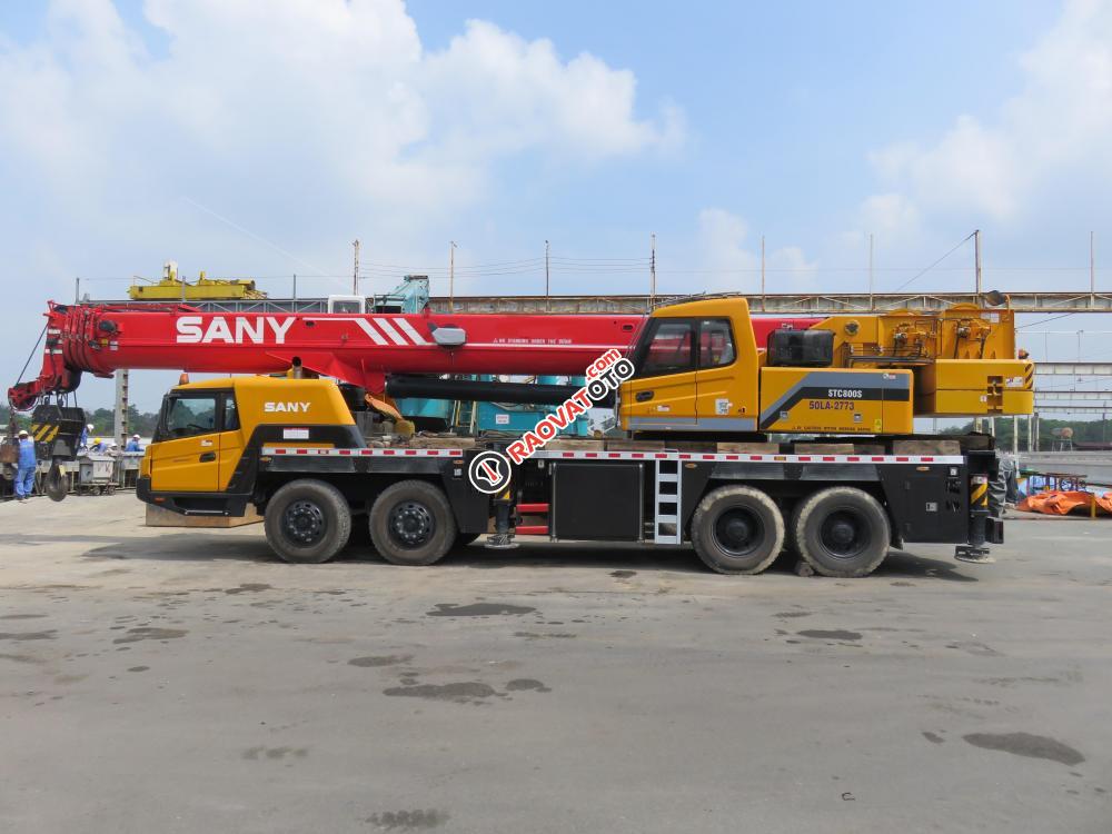 Cần bán xe cẩu bánh lốp Sany 80 tấn STC800S đời 2016, xe nhập nguyên chiếc-0