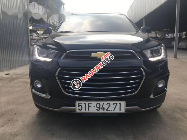 Bán Chevrolet Captiva 2.4AT sản xuất 2016, màu đen  -0