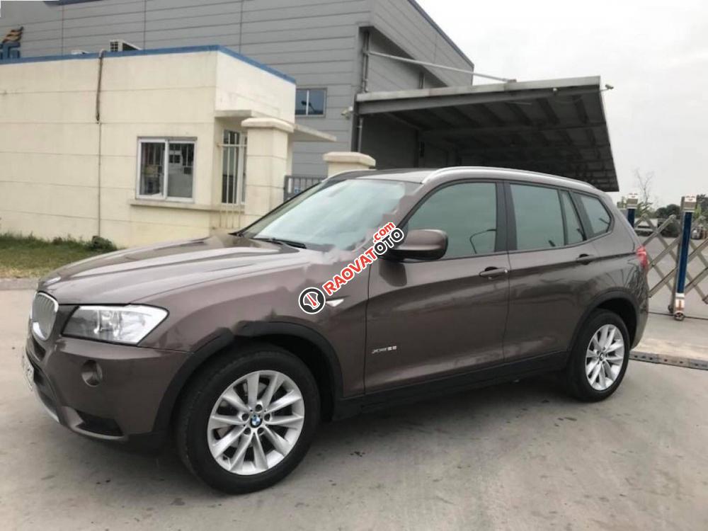 Cần bán xe BMW X3 Drive28i đời 2012, màu nâu, nhập khẩu-0