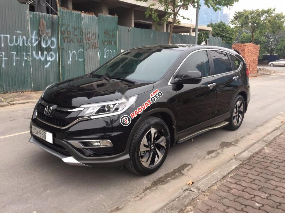 Bán Honda CR V 2.4 AT đời 2015, màu đen chính chủ-0