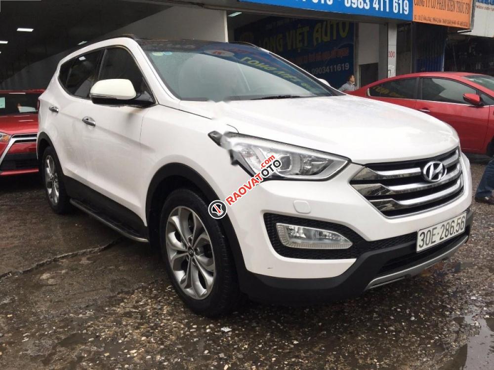 Bán Hyundai Santa Fe 2.4L 4WD năm 2016, màu trắng-2