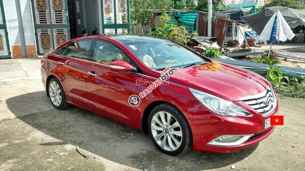 Bán Hyundai Sonata sản xuất 2011, màu đỏ, xe nhập-0