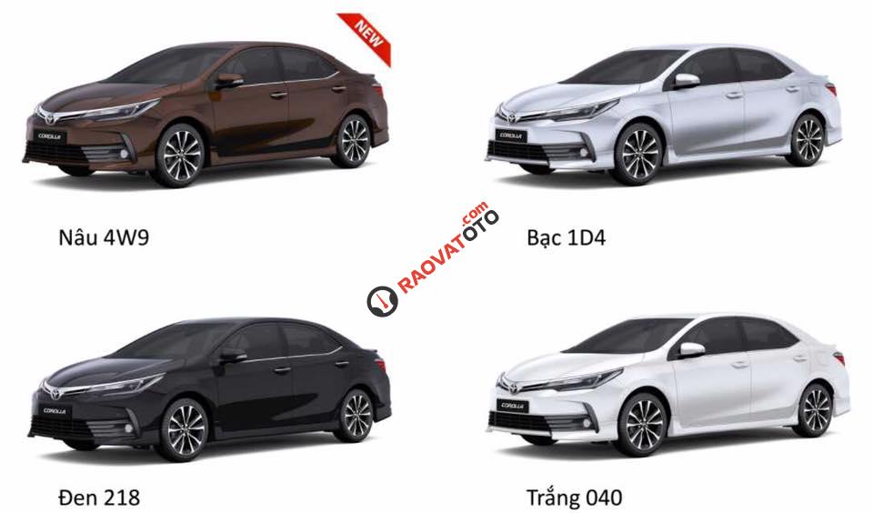 Bán Corolla Altis 1.8 CVT New đời 2018 đủ màu, giá rẻ bất ngờ, hỗ trợ trả góp 90%, LH: 0931.399.886-3