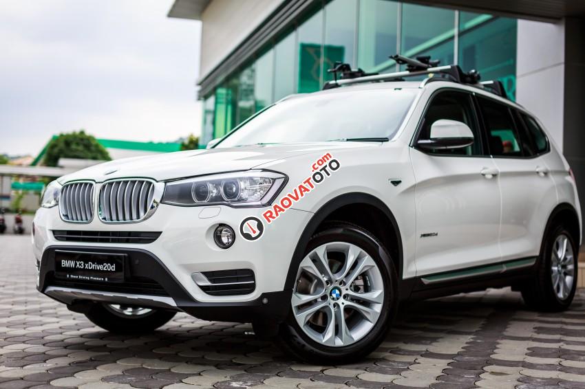 BMW X3 xDrive20i 2017, màu trắng. BMW Đà Nẵng bán xe BMW X3 nhập khẩu chính hãng, giá rẻ nhất, có xe giao sớm-0