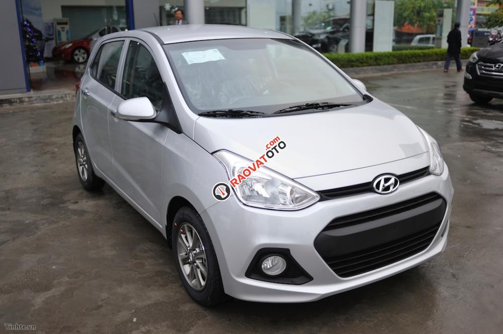 Bán ô tô Hyundai Grand i10 đời 2017, màu bạc, nhập khẩu nguyên chiếc, giá 435tr-3