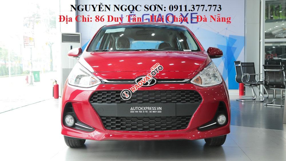 Bán Hyundai Grand i10 giá rẻ nhất Đà Nẵng, hỗ trợ trả góp 90% xe, chạy Grab, LH Ngọc Sơn: 0911.377.773-0