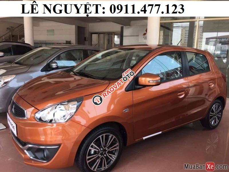 Bán Mitsubishi Mirage màu cam, xe nhập khẩu, siêu lợi xăng, hỗ trợ trả góp, LH 0911477123-2