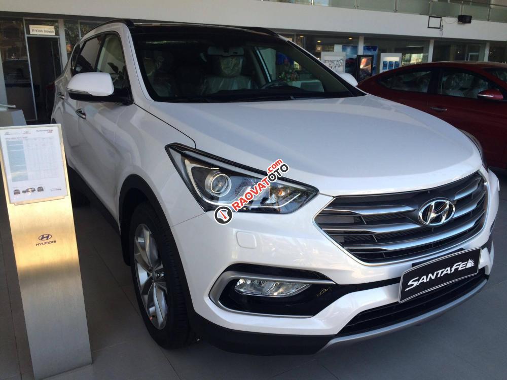 Hyundai Gia Lai - Bán ô tô Hyundai Santa Fe 2017, đủ màu, khuyến mãi 230tr, chỉ từ 898tr, vay vốn 90%, 0915554357-1