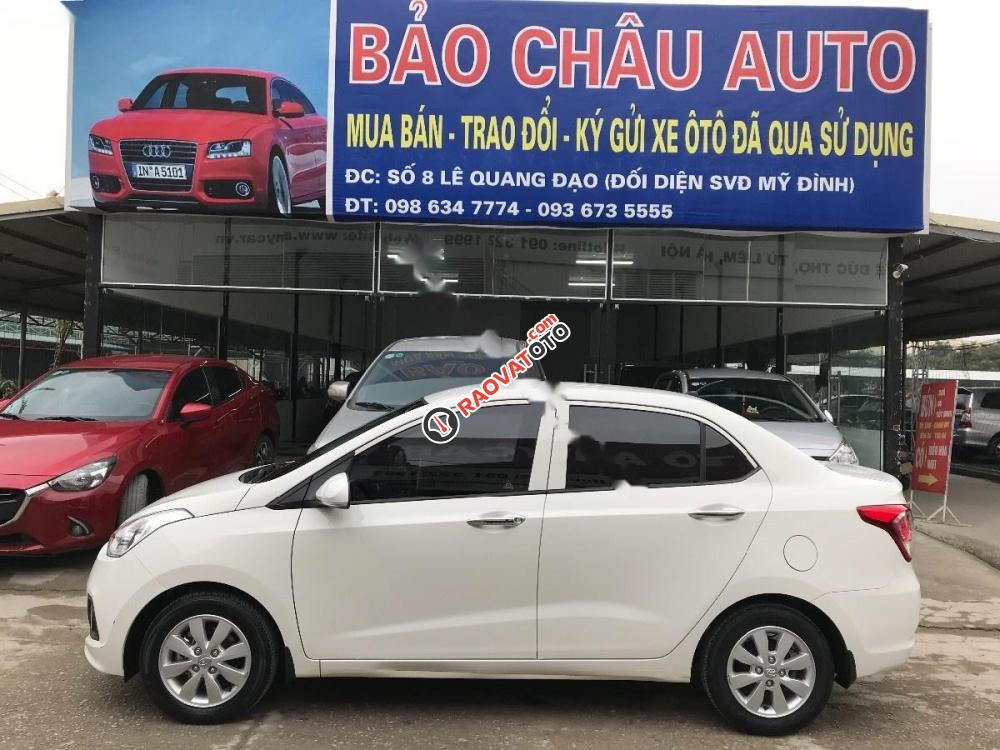 Bán Hyundai Grand i10 1.2 AT đời 2015, màu trắng, nhập khẩu-0