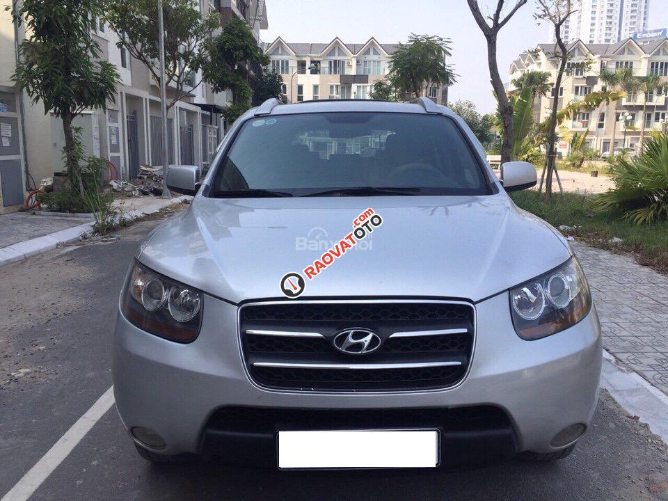 Bán xe Hyundai Santa Fe MLX đời 2008, màu bạc, nhập khẩu nguyên chiếc, giá 510tr-0