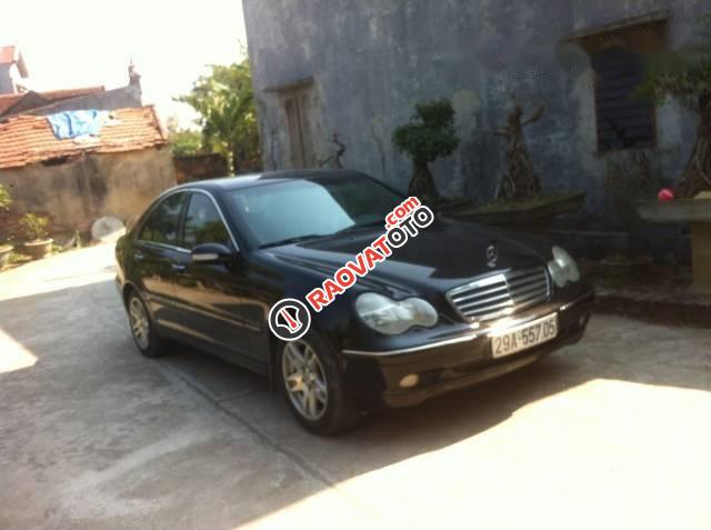 Bán ô tô Mercedes C class năm 2002, màu đen chính chủ-0