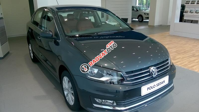 Xe Volkswagen Polo Sedan GP 1.6L, màu xám lông chuột - Giá cực đẹp - LH Phạm Trưởng 0915999363-4