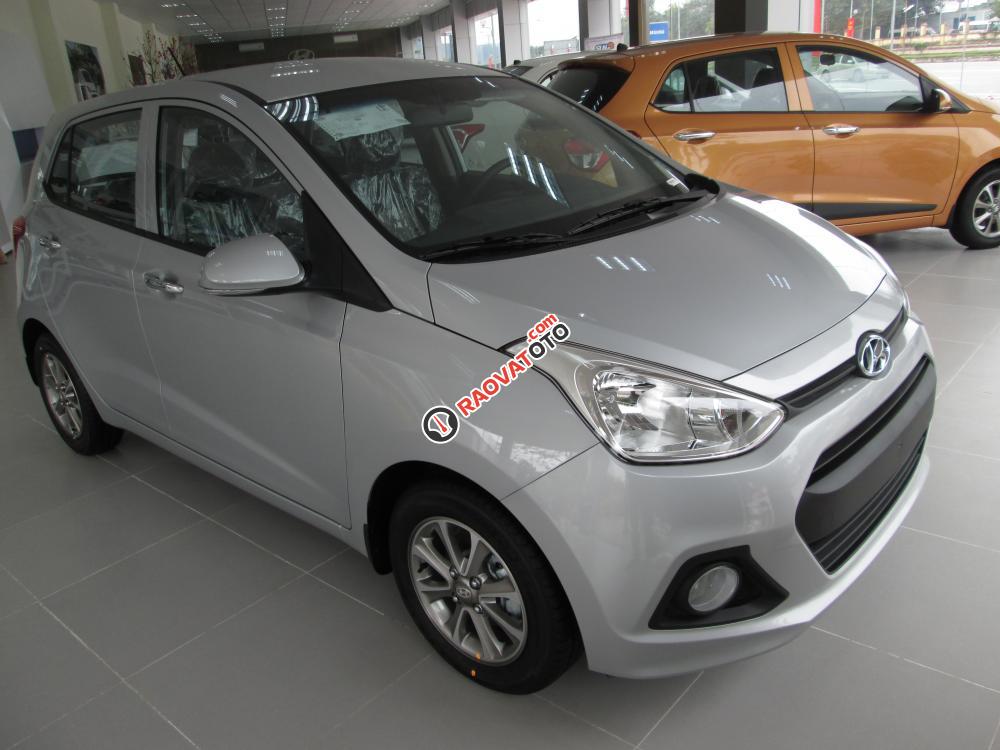 Bán ô tô Hyundai Grand i10 đời 2017, màu bạc, nhập khẩu nguyên chiếc, giá 435tr-4