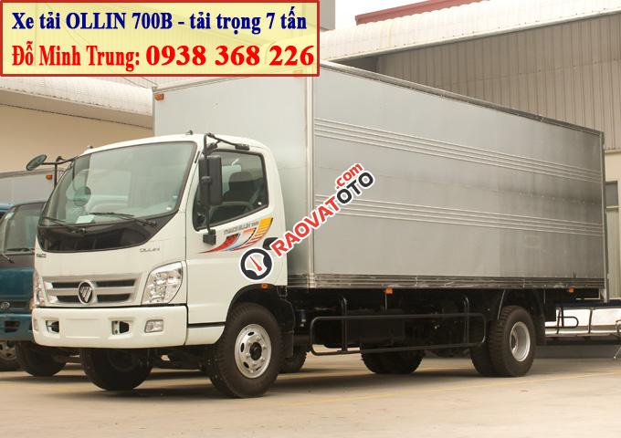 Xe tải Thaco Ollin 700B, tải trọng 7 tấn, thùng dài 6.15 mét Thaco Long An-5