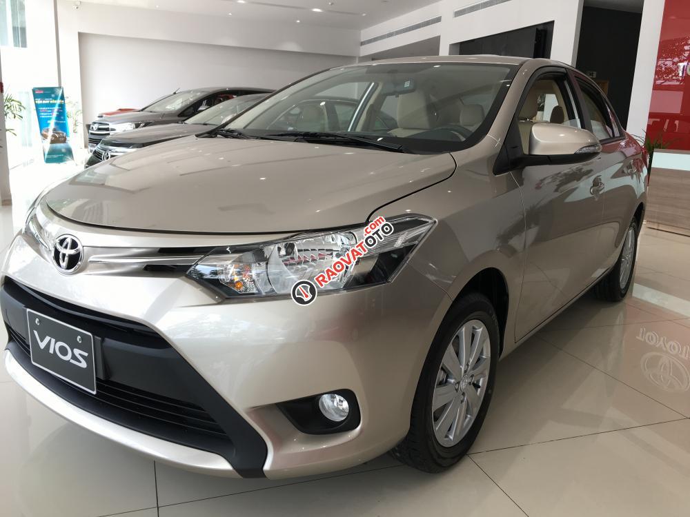 Bán xe Toyota Vios 2017, tặng phí trước bạ 100%, tặng BH, PK, trả trước 130tr giao ngay tại Tây Ninh-10