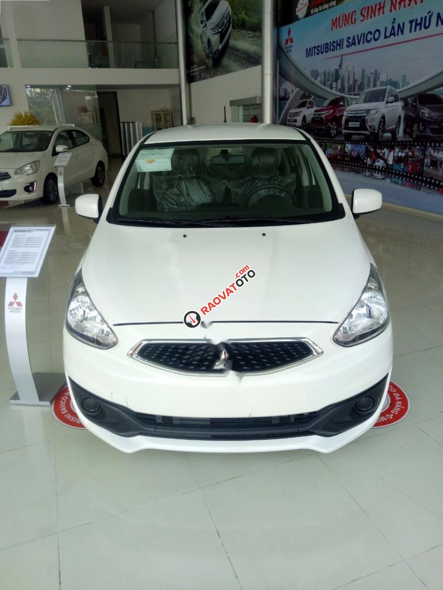 Bán Mitsubishi Mirage 1.2MT đời 2017, màu trắng, nhập khẩu, giá tốt-3