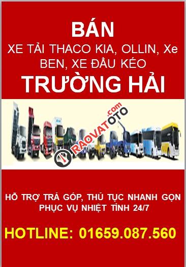 Bán xe tải Ollin 500B, tải trọng 5 tấn 2017, trang bị thêm máy lạnh cabin - Lh: Mr Trung 0981368693-1