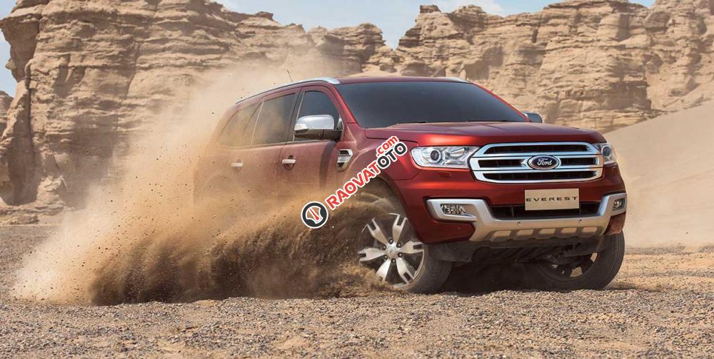 Bán xe Ford Everest 2.2L 4x2 Titanium AT đời 2017, màu đỏ, nhập khẩu nguyên chiếc-0