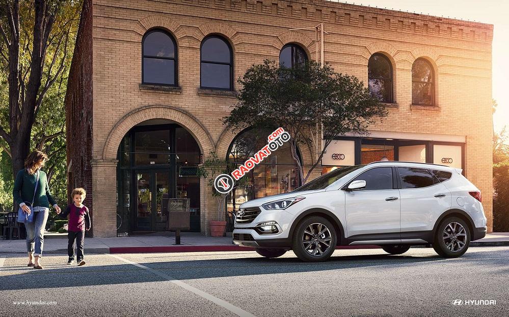 Cần bán Hyundai Santa Fe đời 2017, màu trắng-18