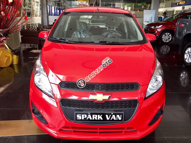 Bán Chevrolet Spark Duo năm 2017, màu đỏ-5