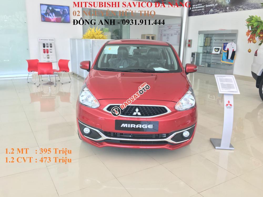 Ô tô Mitsubishi Mirage màu đỏ, xe nhập, khuyến mãi lớn, liên hệ: Đông Anh - 0931.911.444-0