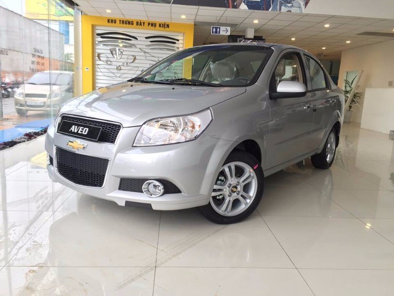 Bán Chevrolet Aveo LT đời 2017, màu bạc, xe nhập, 459tr-3