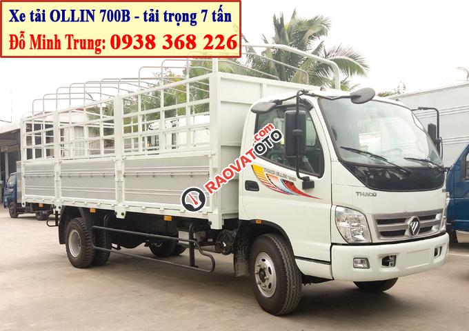 Xe tải Thaco Ollin 700B, tải trọng 7 tấn, thùng dài 6.15 mét Thaco Long An-1