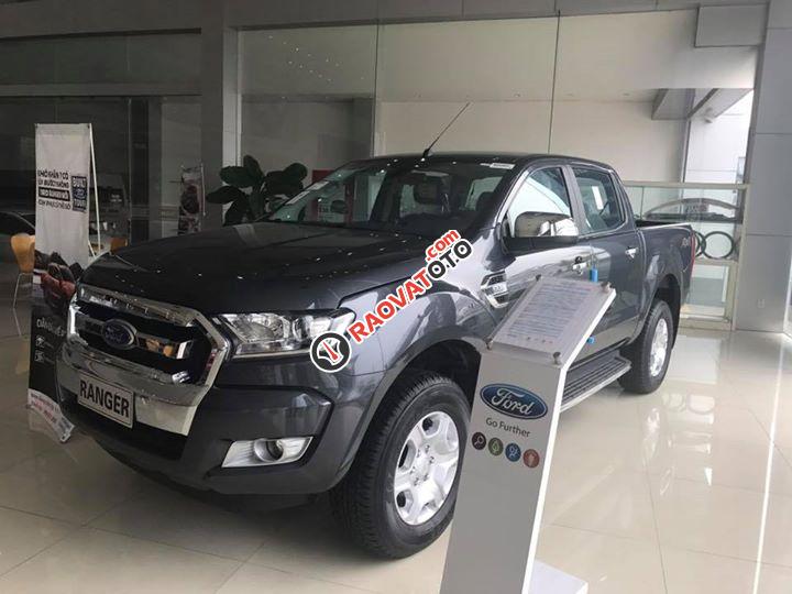 Bán xe Ford Ranger XLT 4x4 MT đời 2017, màu xám, nhập khẩu-2