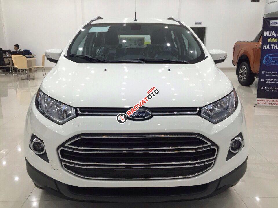 Cần bán Ford EcoSport Titanium 1.5L AT tại Thái Nguyên, màu trắng, giá thương lượng-0