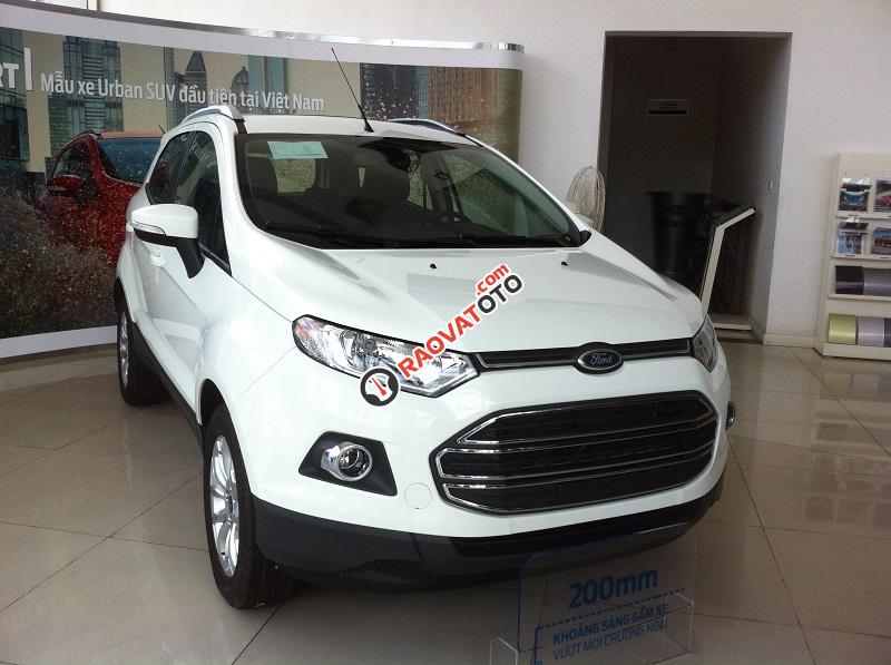 Bán Ford EcoSport Titanium 1.5P AT năm 2017, màu trắng, 658tr-0