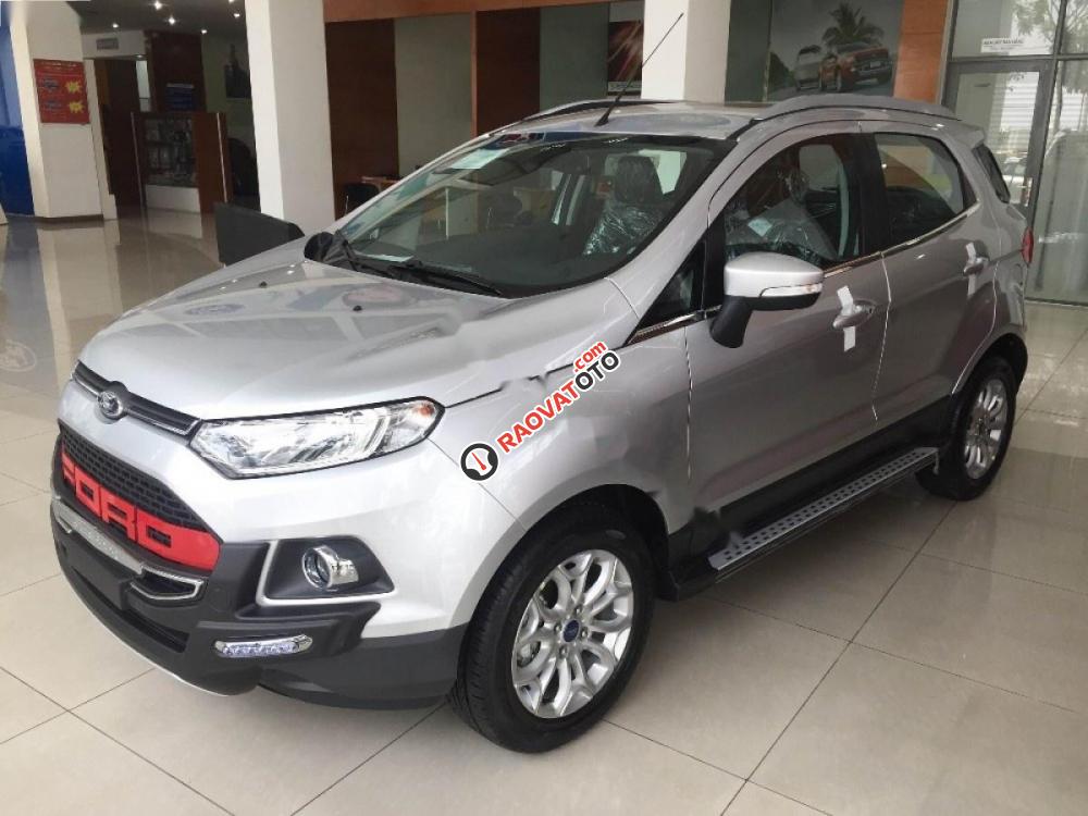 Bán Ford EcoSport Titanium 1.5L AT đời 2017, màu bạc, giá tốt-1