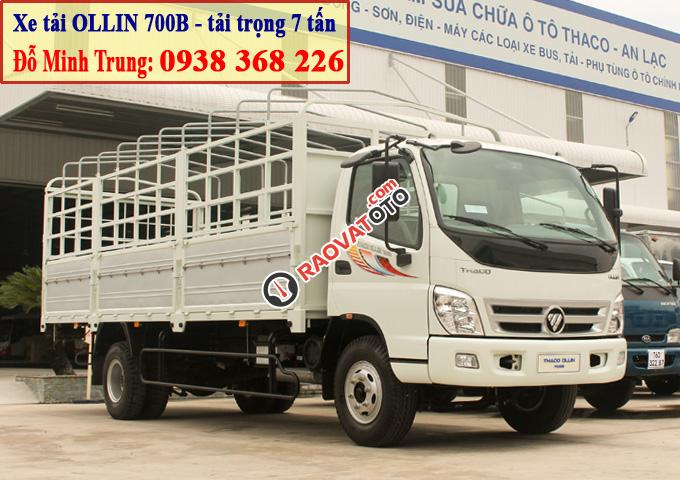 Xe tải Thaco Ollin 700B, tải trọng 7 tấn, thùng dài 6.15 mét Thaco Long An-2