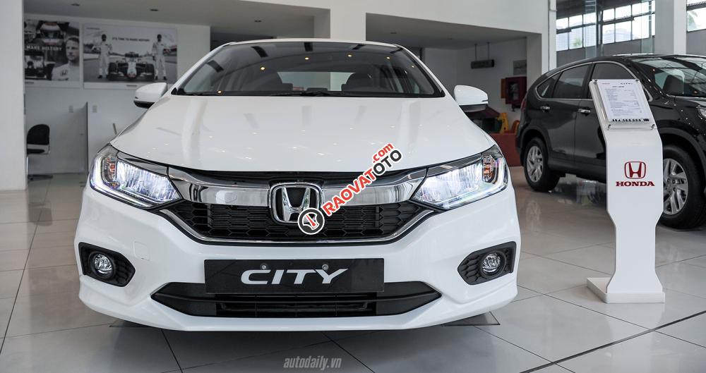 Bán Honda City 1.5 CVT TOP năm 2017, màu trắng, nhập khẩu nguyên chiếc, 604tr-0