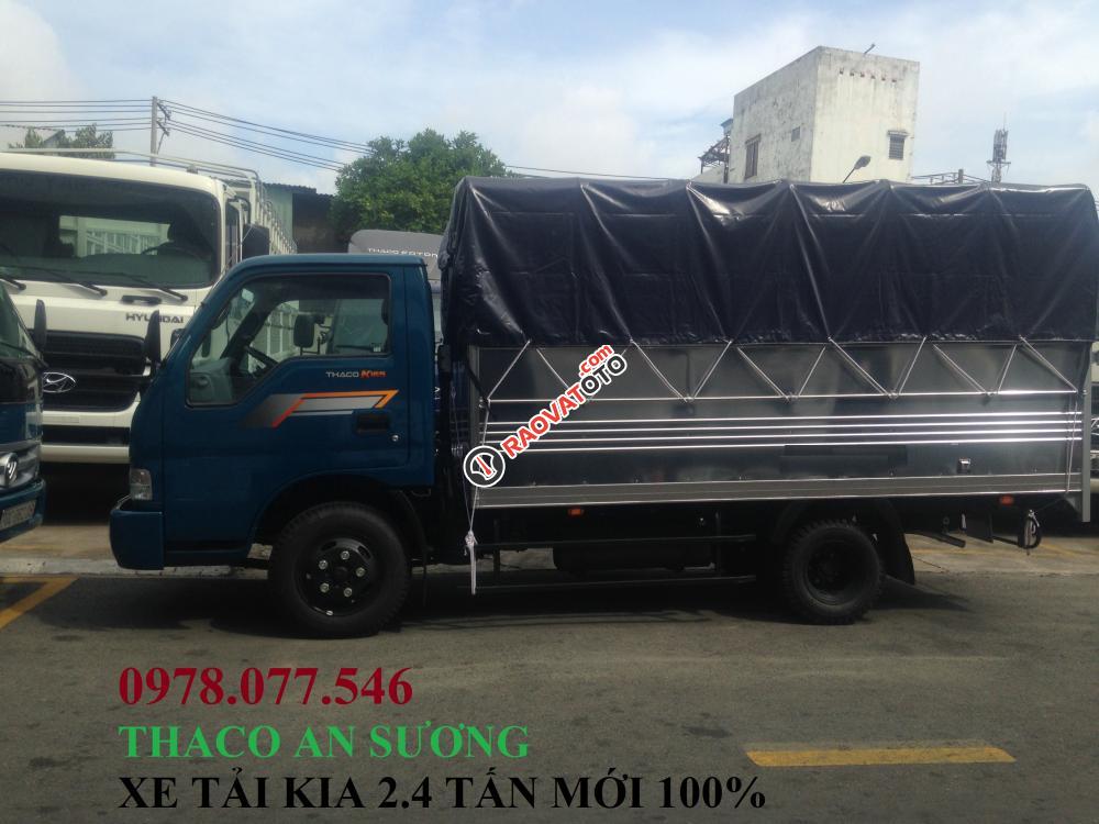 Xe tải Kia K165S mới thùng kèo bạt, Thaco K165s tải 2.4 tấn, giao xe ngay-3