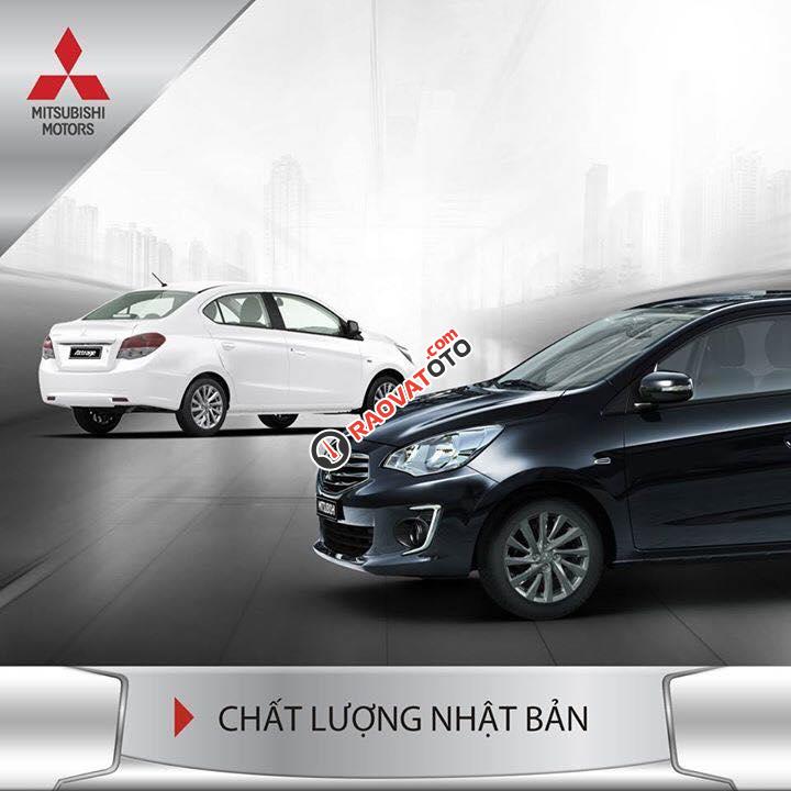 Cần bán Mitsubishi Attrage MT năm 2017, màu đen, nhập khẩu, 447tr, tại Hà Tĩnh-1