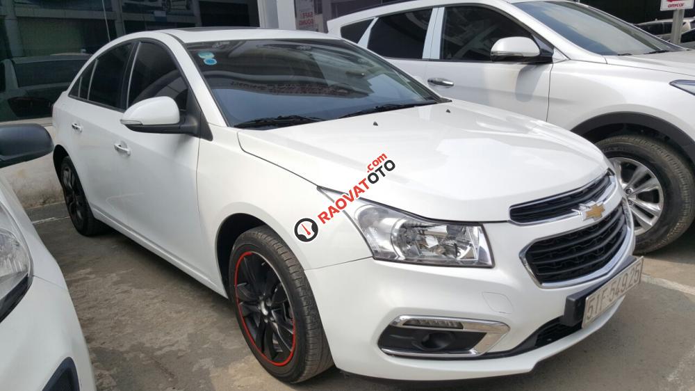 Bán Chevrolet Cruze LTZ 1.8AT màu trắng, số tự động, sản xuất cuối 2015, biển Sài Gòn-7